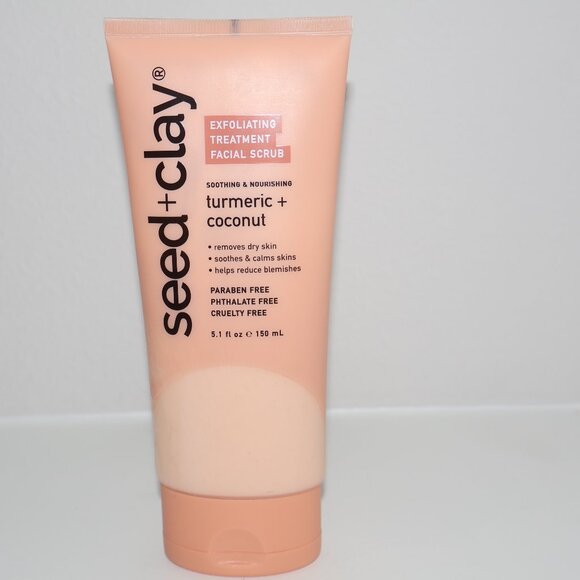 Seed + Clay Turmeric + Coconut Exfoliating Treatment Facial Scrub – 5.1 fl oz - Picture 4 of 5